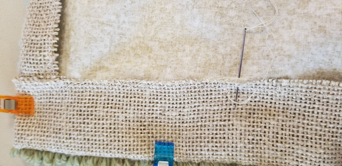 HOW TO FINISH A LINEN RUG WITH OPEN BACKGROUND