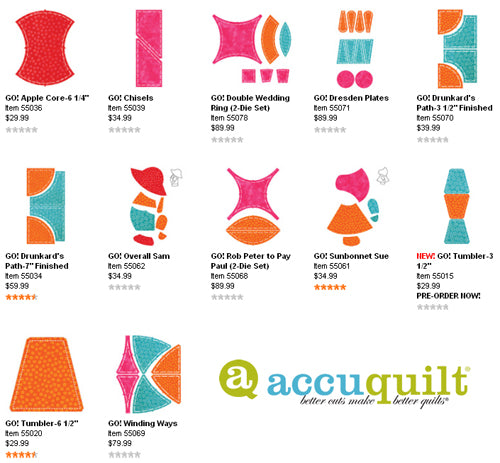 Click the image to go to the AccuQuilt GO! Die shop and see these and MANY more designs.