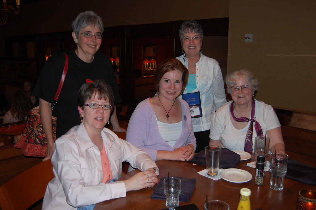 Nancy Dill, Yolanda F, Beth H, Barb Campbell, Cary Flanagan, and Jen Eskridge (holding camera)