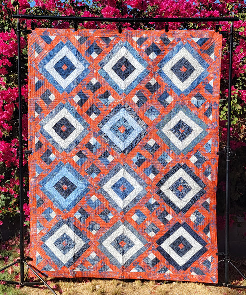 Squared Stripes Quilt Pattern 3DQ-6916 - Paper Pattern