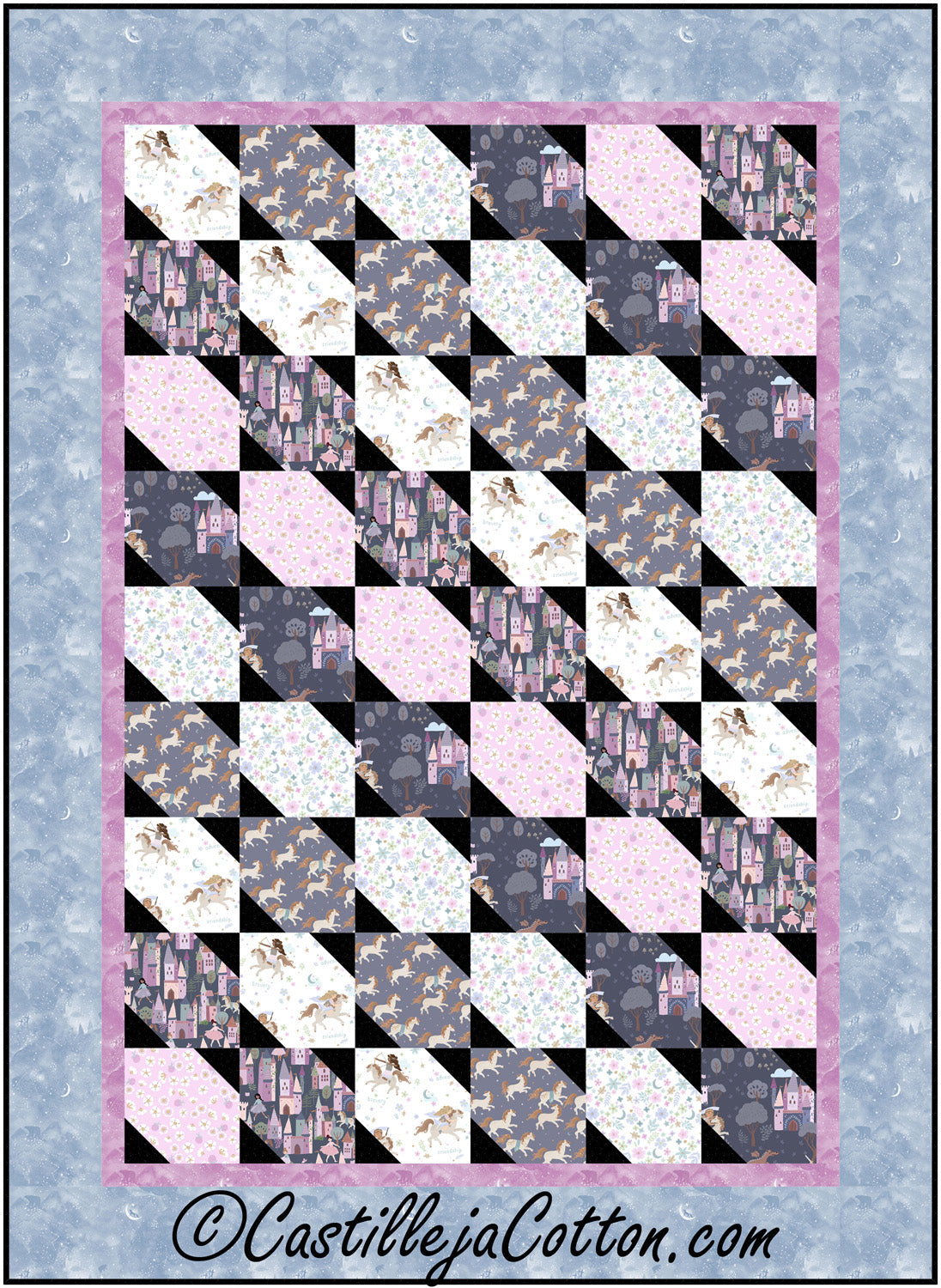 Emerging Stars Knights Quilt CJC-50715e - Downloadable Pattern