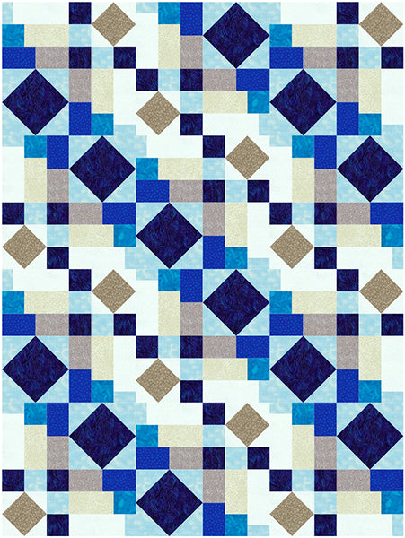 Stained Glass Quilt BL2-233e - Downloadable Pattern