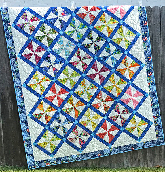 Pinwheel Parade Quilt Pattern CCQ-077 - Paper Pattern