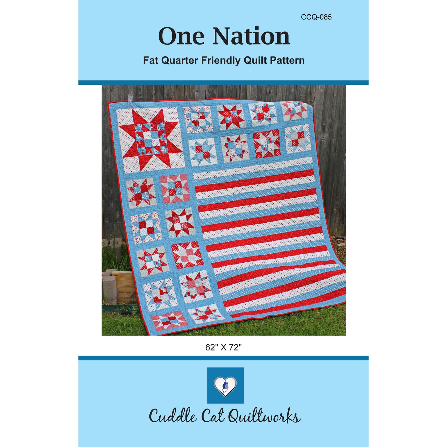Cover image of pattern for One Nation Quilt.