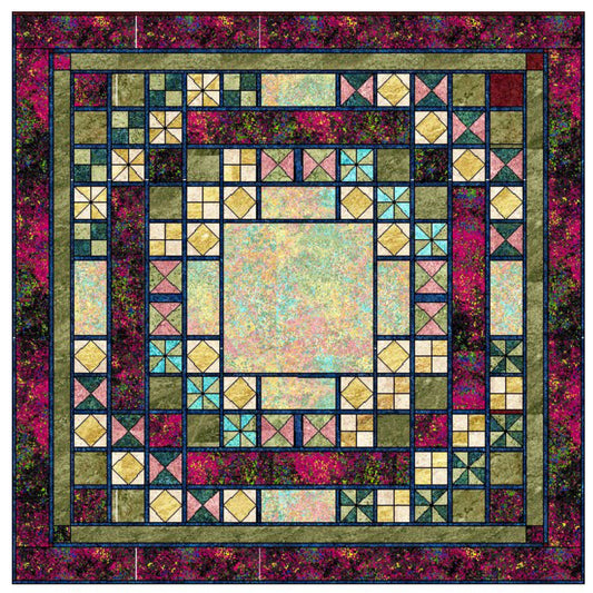 A Wreath For All Seasons Quilt CF-230e  - Downloadable Pattern