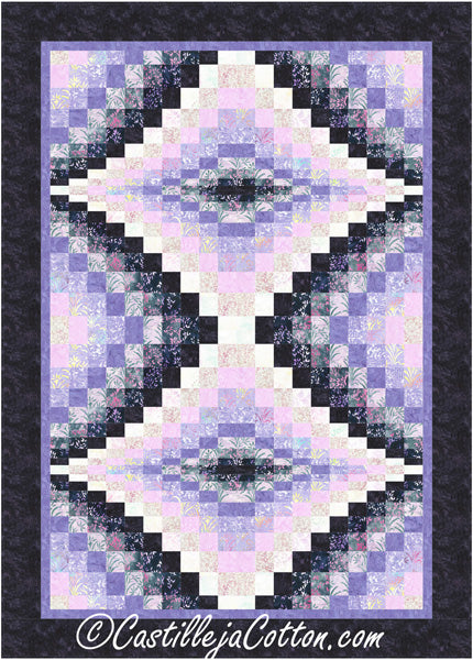 Double Diamond Lilac Quilt CJC-48419e - Downloadable Pattern
