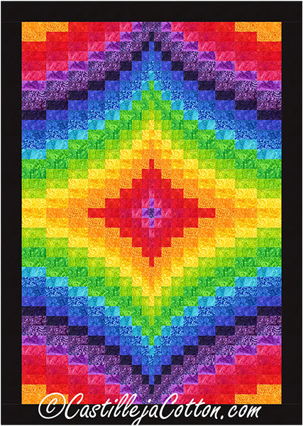 Twin Diamond Brightside Quilt Pattern CJC-49506 - Paper Pattern