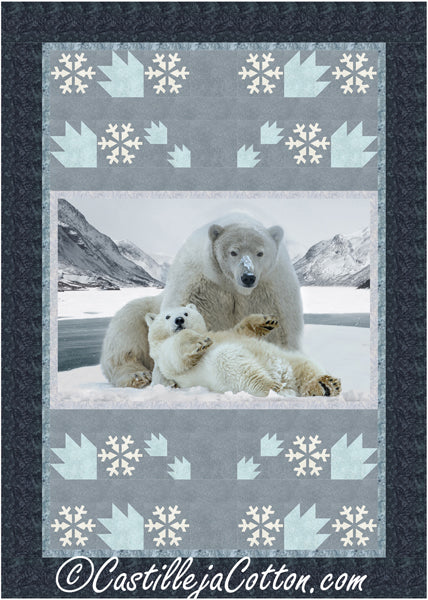 Lazy Polar Bear Cub Quilt Pattern CJC-52592 - Paper Pattern