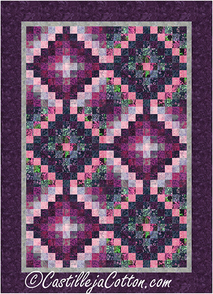 Petunia Twelve Trip Quilt Pattern CJC-52725 - Paper Pattern