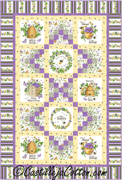 Bee Hives and Honey Quilt CJC-54195e - Downloadable Pattern