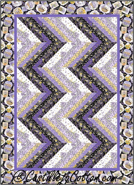 Lavender Rows Quilt CJC-56041e - Downloadable Pattern