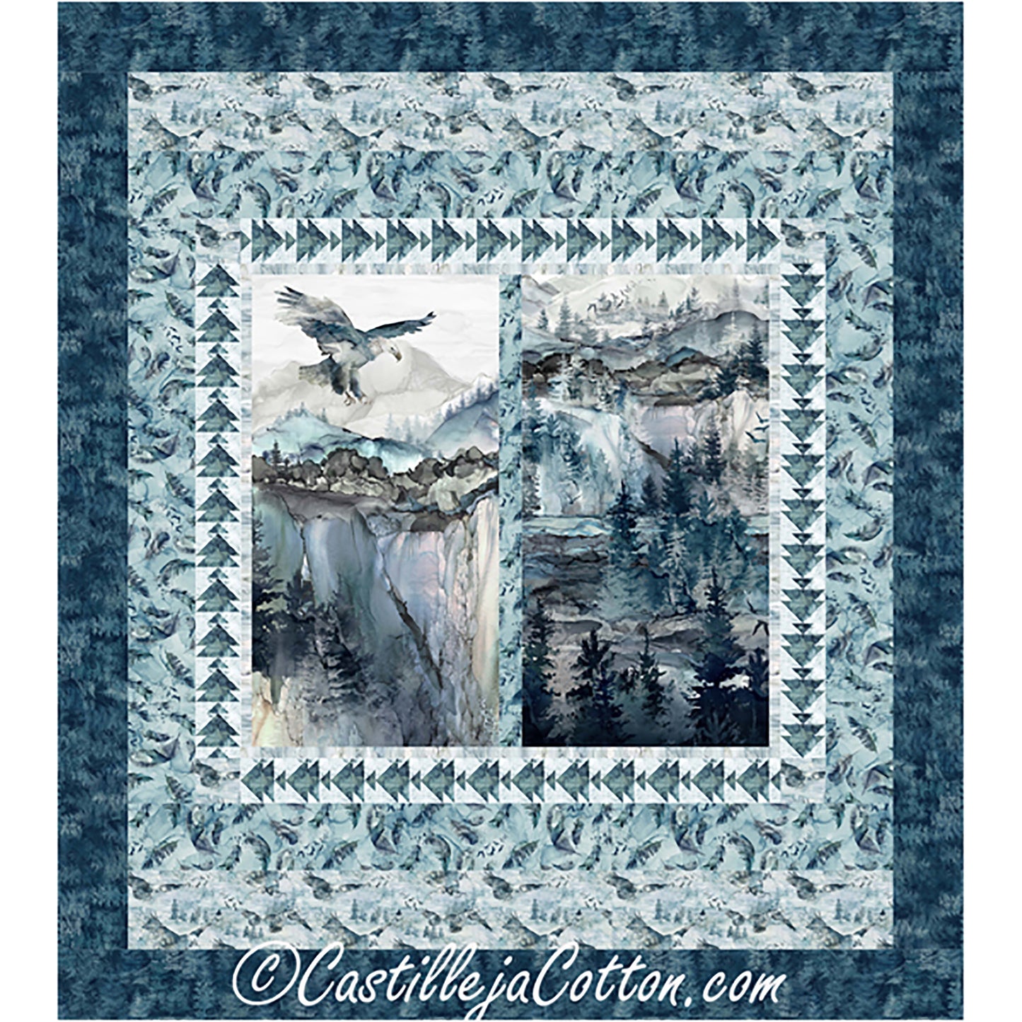 Soaring Eagle Queen Quilt Pattern CJC-56682 - Paper Pattern