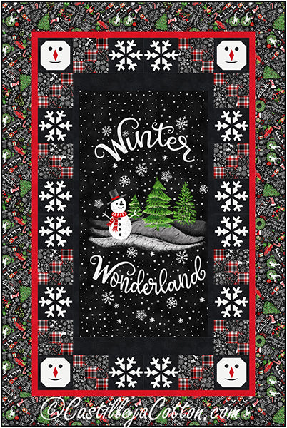 Wonderland Snowman Quilt CJC-57192e - Downloadable Pattern