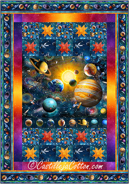 Planets in Space Quilt Pattern CJC-57231 - Paper Pattern