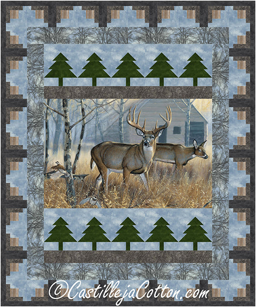Whitetail Deer Quilt Pattern CJC-57281 - Paper Pattern