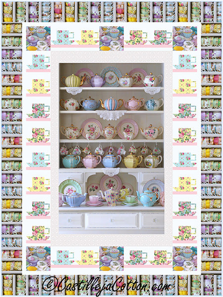Tea Cupboard Quilt Pattern CJC-57291 - Paper Pattern