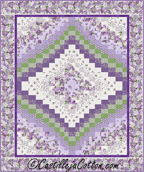 Lilac Rhinestone Quilt Pattern CJC-58421 - Paper Pattern