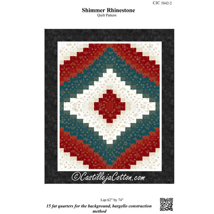 Shimmer Rhinestone Quilt Pattern CJC-58422 - Paper Pattern