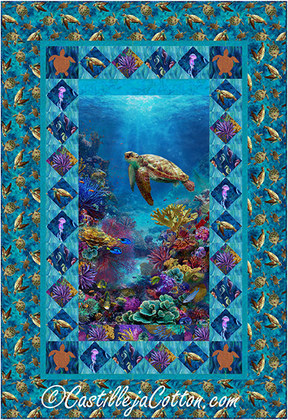 Turtle and Sea Life Quilt Pattern CJC-58871 - Paper Pattern
