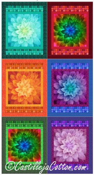 Tiled Flowers Quilt CJC-58890e - Downloadable Pattern