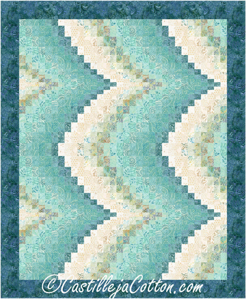 Double Rising Waves Quilt Pattern CJC-59311 - Paper Pattern