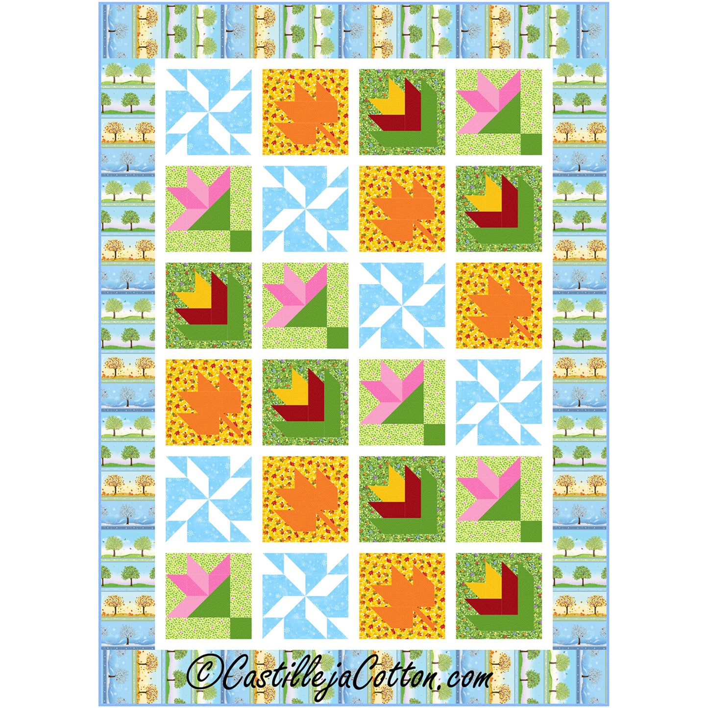 Seasonal Quilt Pattern CJC-59381 - Paper Pattern