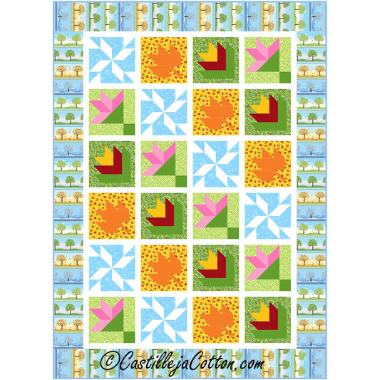 Seasonal Quilt Pattern CJC-59381 - Paper Pattern