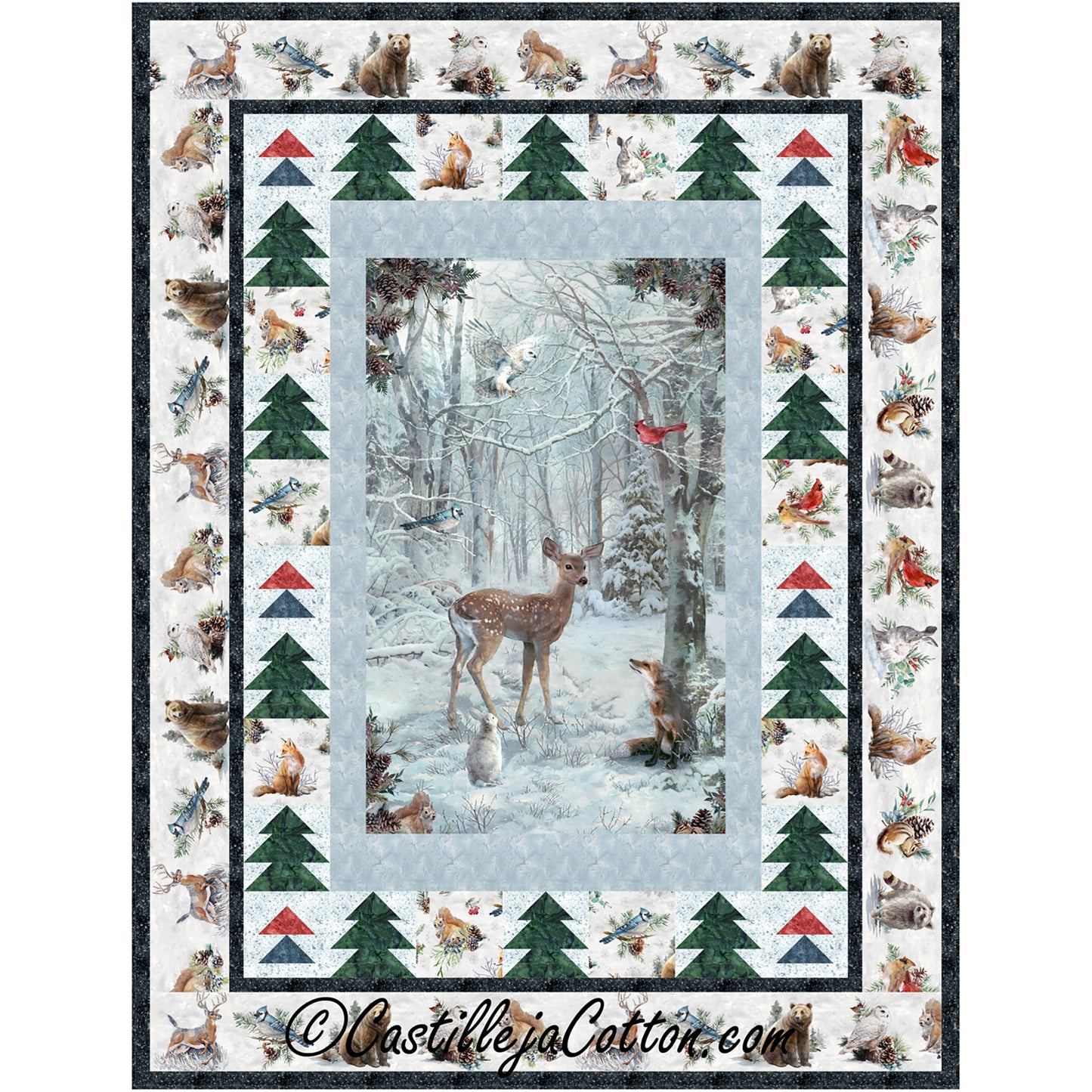 Deer and Friends Quilt Pattern CJC-59421 - Paper Pattern