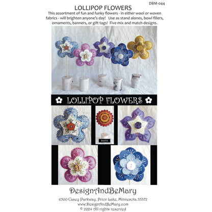 Cover image of pattern for Lollipop Flowers Ornaments.