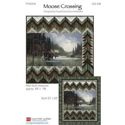 Cover image of pattern for Moose Crossing Quilt.