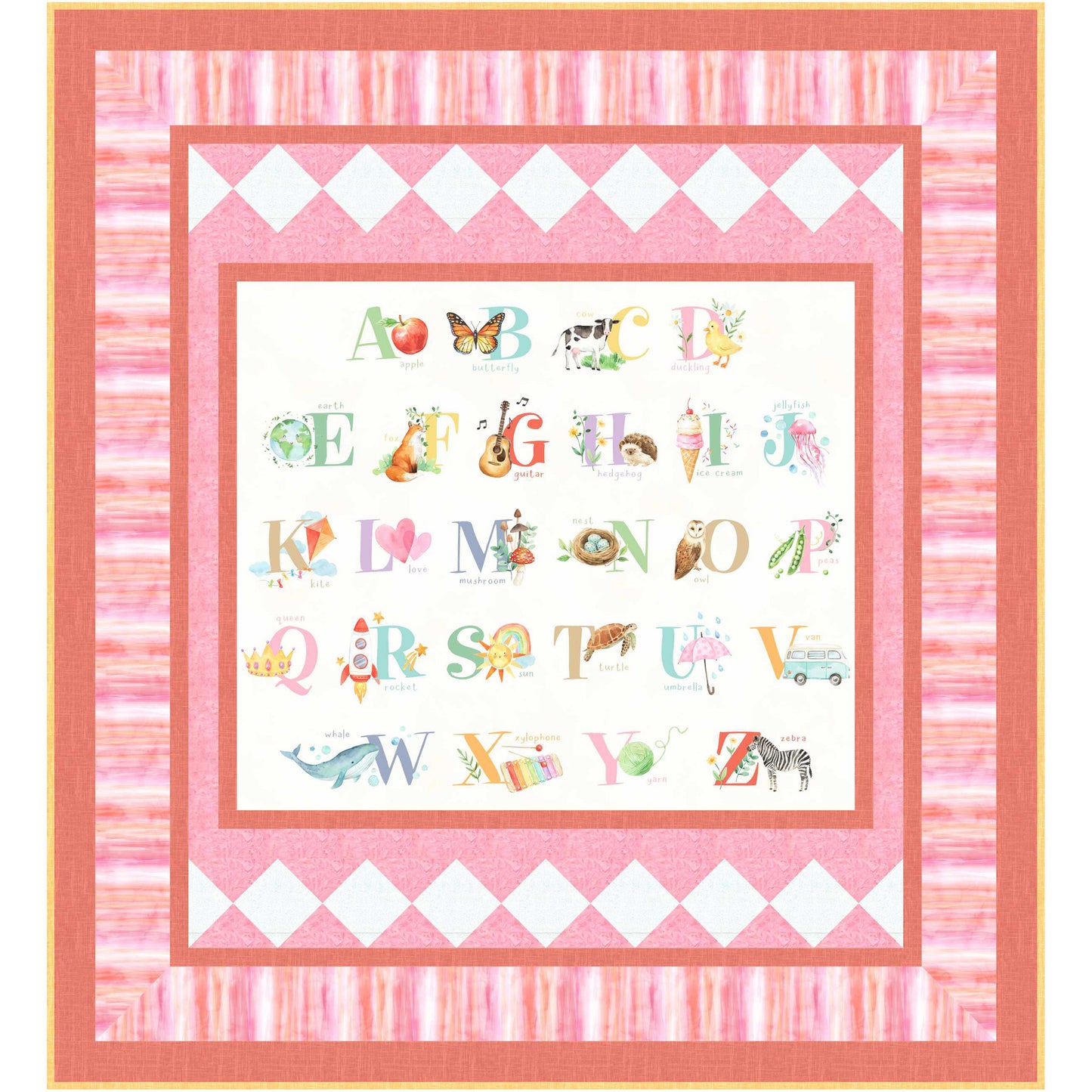 Alphabet Love Quilt NH-2324e - Downloadable Pattern