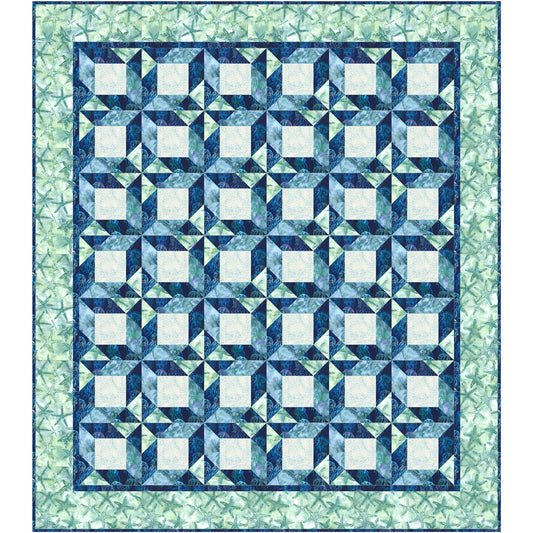 Seagrass Stars Quilt NH-2328e - Downloadable Pattern