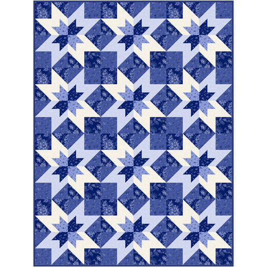 Stars in the French Quarter Quilt NH-2329e - Downloadable Pattern