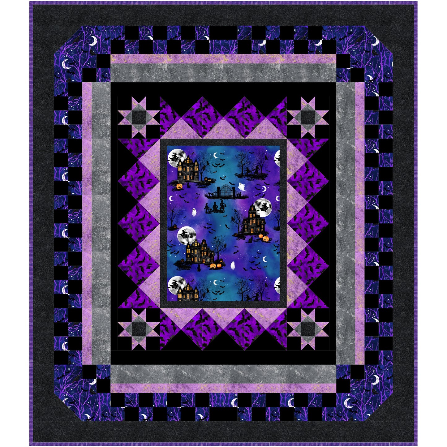 Midnight Haunt Quilt NH-2339e - Downloadable Pattern