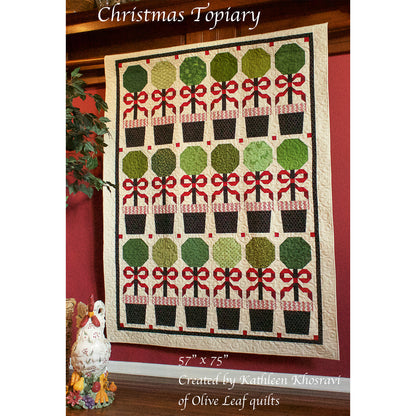 Christmas Topiary Quilt Pattern OLQ-102 - Paper Pattern