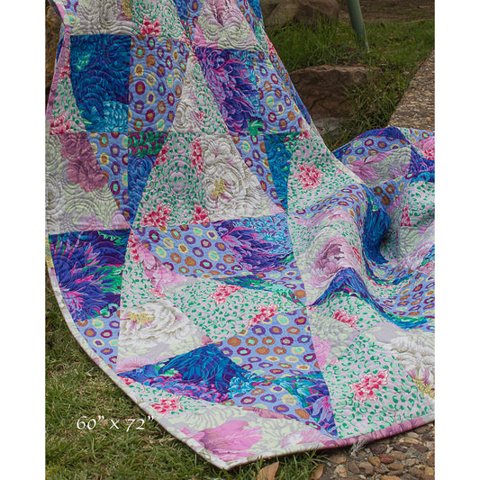 Weaving in 4 Patch Quilt OLQ-105e - Downloadable Pattern