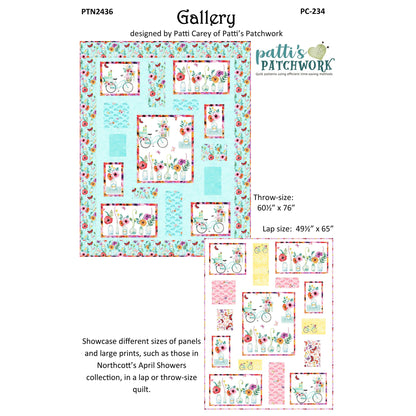 Cover image of pattern for Gallery Quilt.