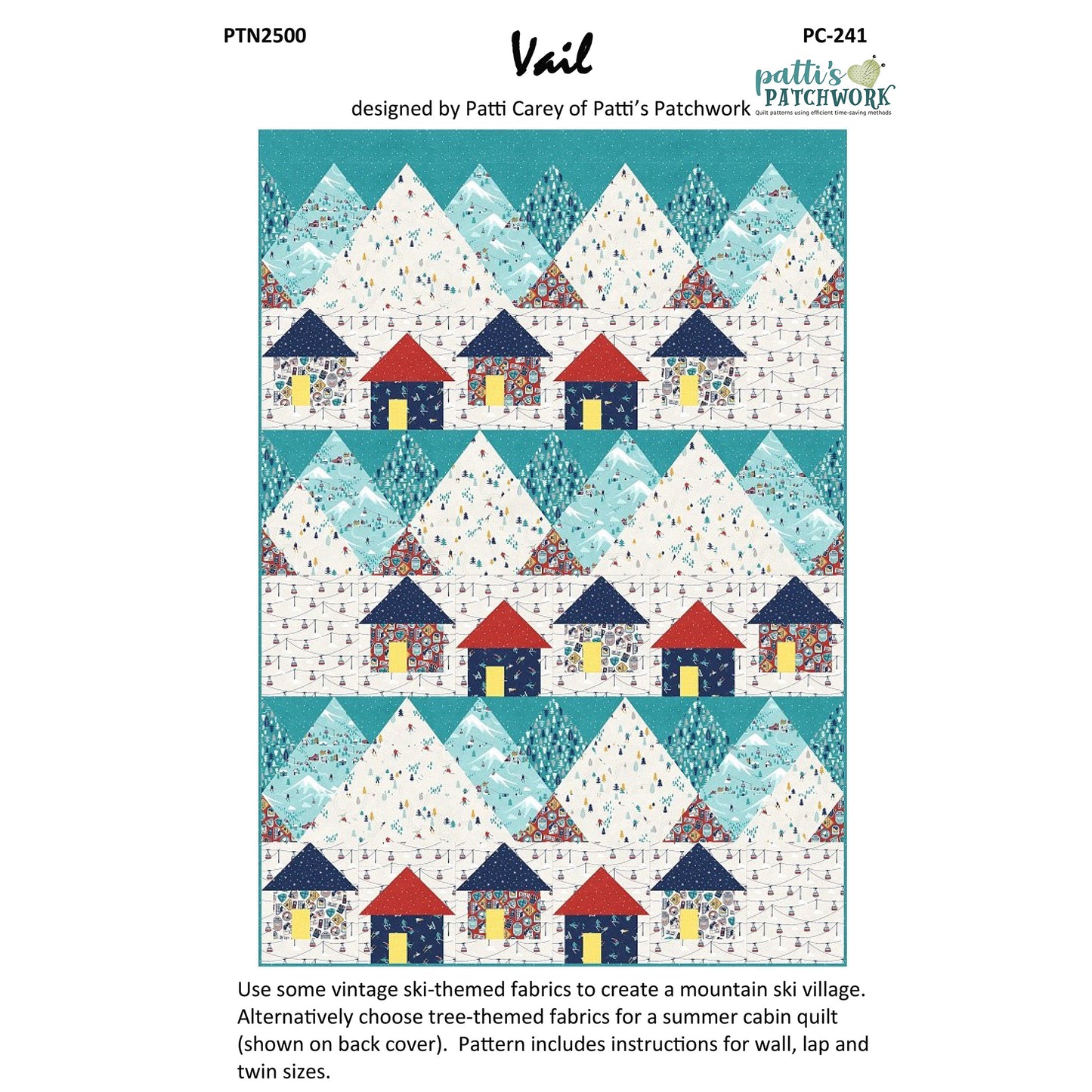 Cover image of pattern for Vail Quilt.