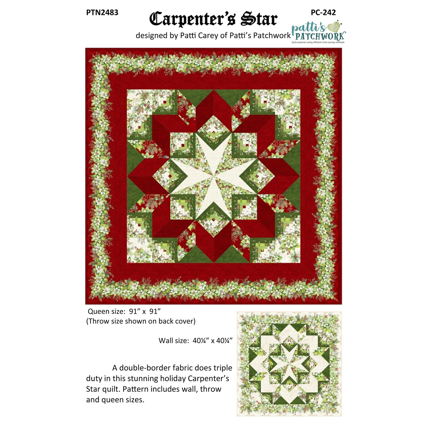 Cover image of Carpenter's Star Quilt and Wall Hanging.