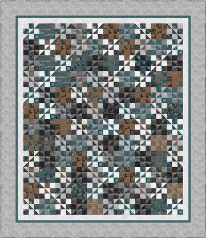Split Nines Quilt Pattern PC-297 - Paper Pattern