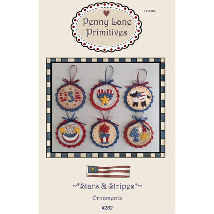Stars and Stripes Ornaments PLP-282e - Downloadable Pattern