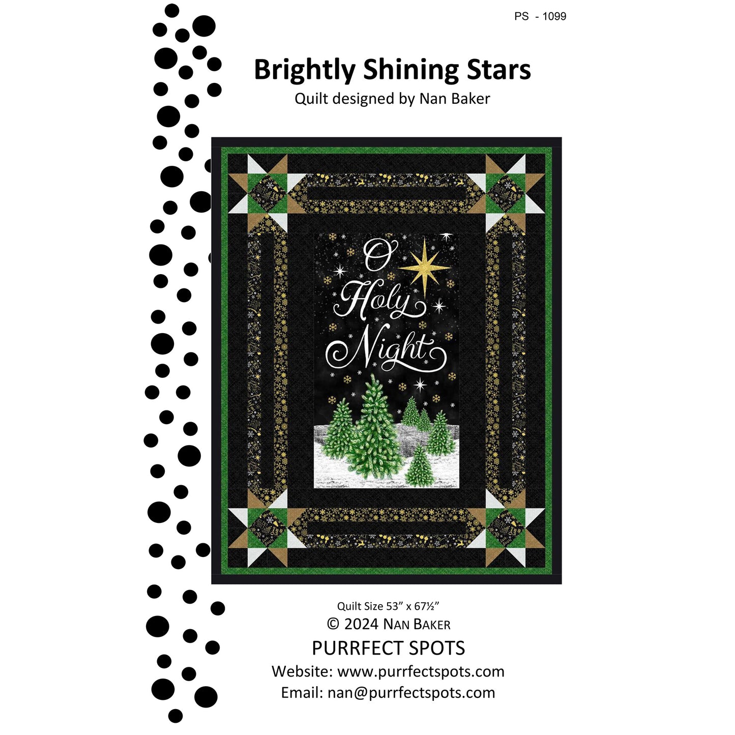 Cover image of pattern for Brightly Shining Stars Quilt.
