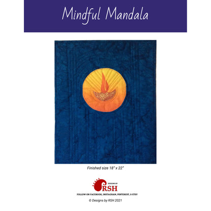 Mindful Mandala Quilt Block RSH-103e - Downloadable Pattern