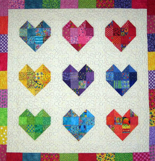 Scrappy Sweethearts Quilt Pattern SM-102 - Paper Pattern