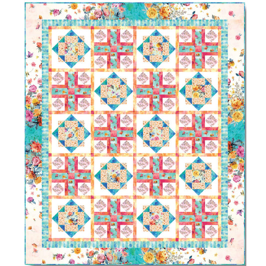 Blooms at the Border Quilt Pattern TWW-1008 - Paper Pattern