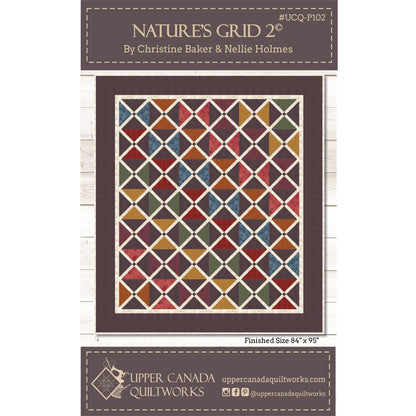 Cover image of pattern for Nature's Grid 2 Quilt.