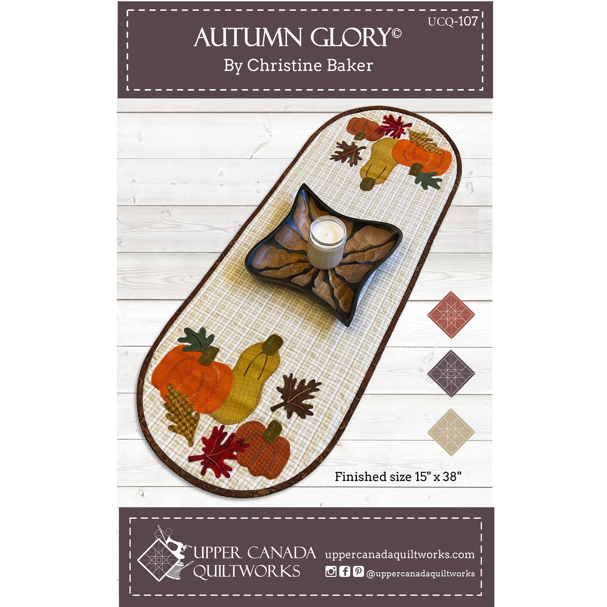 Cover image of pattern for Autumn Glory Table Runner.