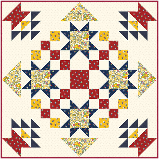 Hazy Summer Days Table topper & six napkins Quilt Pattern UCQ-P87 - Paper Pattern