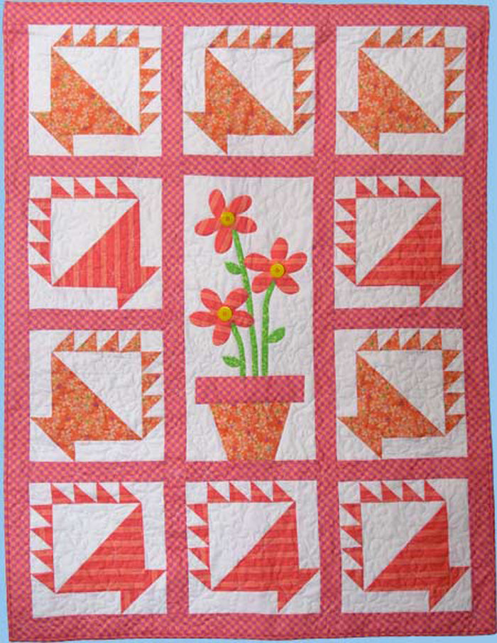 Baskin' in the Quilt Daises AEQ-10e - Downloadable Pattern