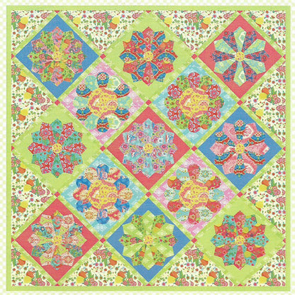 Garden Party Quilt Pattern AEQ-33 - Paper Pattern